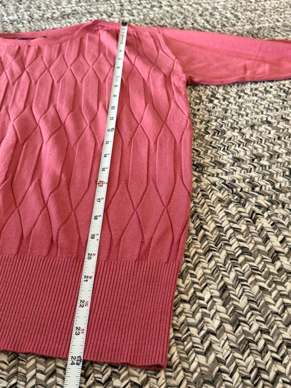Apt. 9 pink and black 3/4 sleeve sweater bundle Size L minimalist knitwear set - Picture 7 of 7